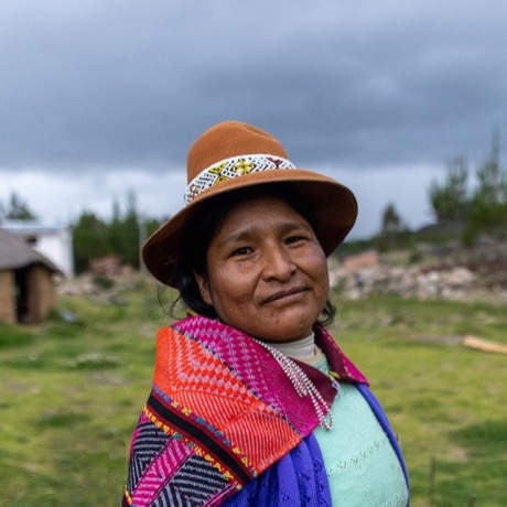 Q'ero woman in the high Andes